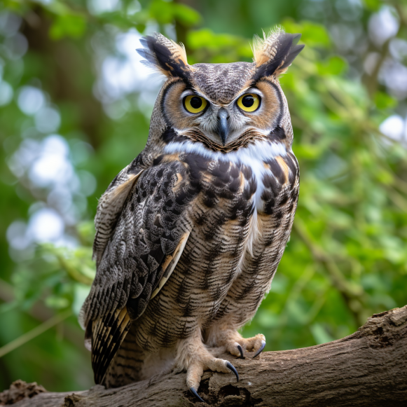 Who-hoo-hoo invited a great horned owl to visit a quiet Campbell neighborhood?