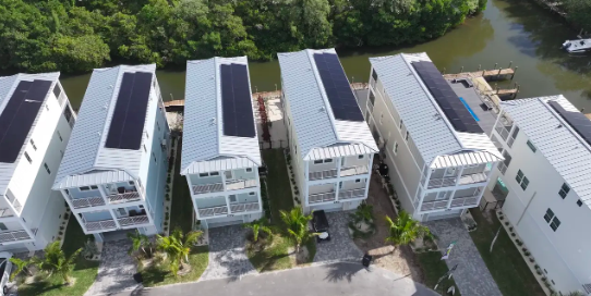 Inside a new disaster-proof neighborhood in Florida, where million-dollar off-grid homes already survived two hurricanes and residents pay no electric bills