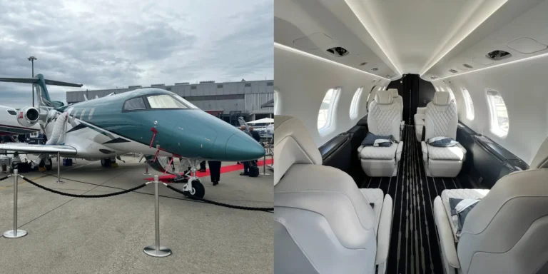 Jeff Bezos owns a $10 million Swiss private jet. See inside the Pilatus PC-24 with its unusual toilet in the galley.