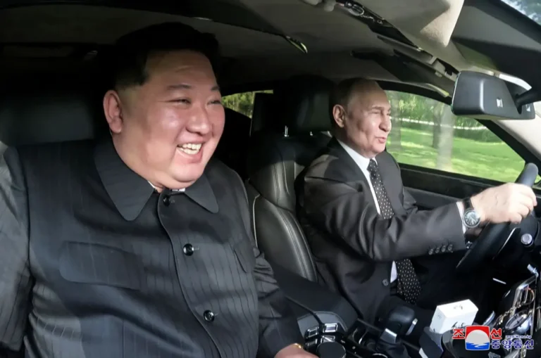 Vladimir Putin gifted North Korean leader Kim Jong Un a 2nd luxury armored limo — check it out