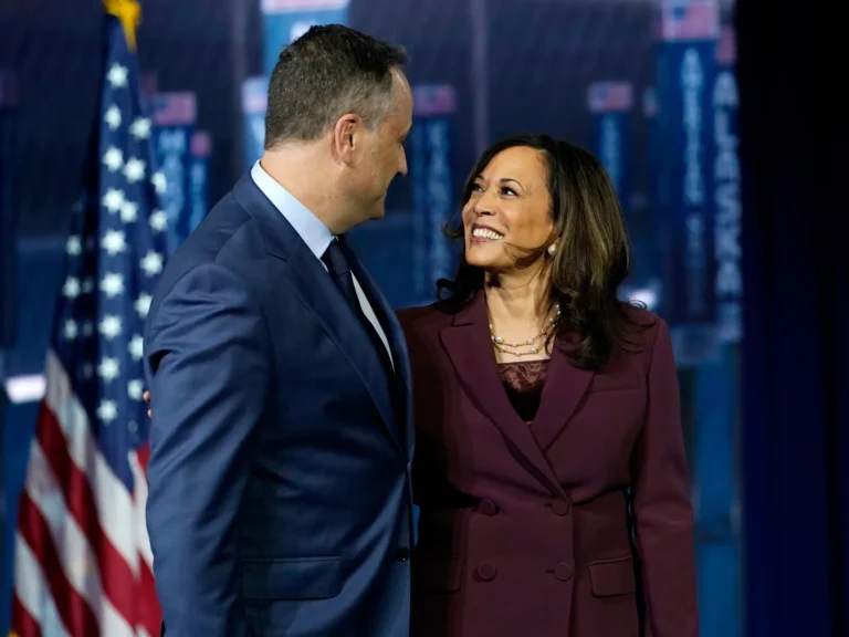 Kamala Harris and Doug Emhoff could become a history-making president and first gentleman. Here’s a timeline of their relationship.