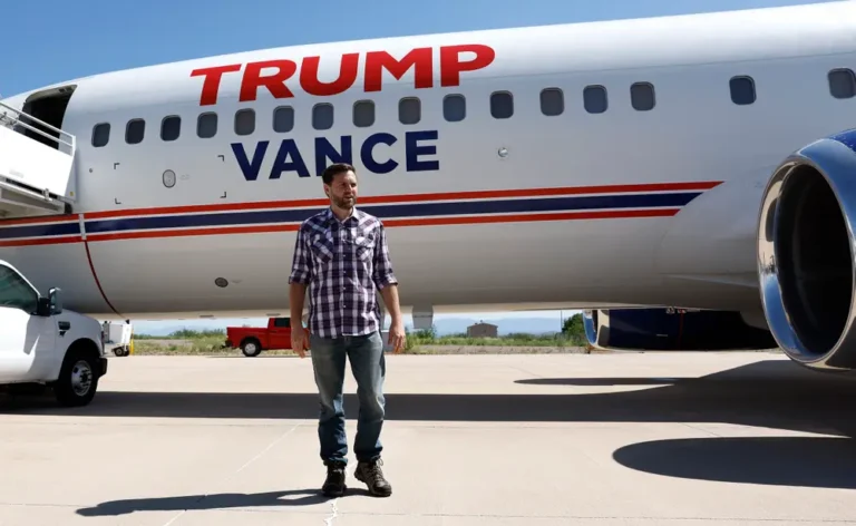 The Trump campaign unveiled a new Boeing 737 to fly running mate JD Vance along the campaign trail