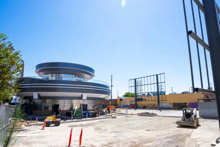 Here’s a new look at Elon Musk’s 24-hour Hollywood Tesla diner and drive-in