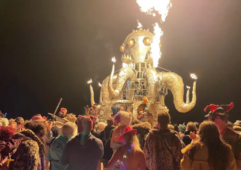 Hundreds of private planes are touching down at a makeshift airport for billionaire favorite Burning Man