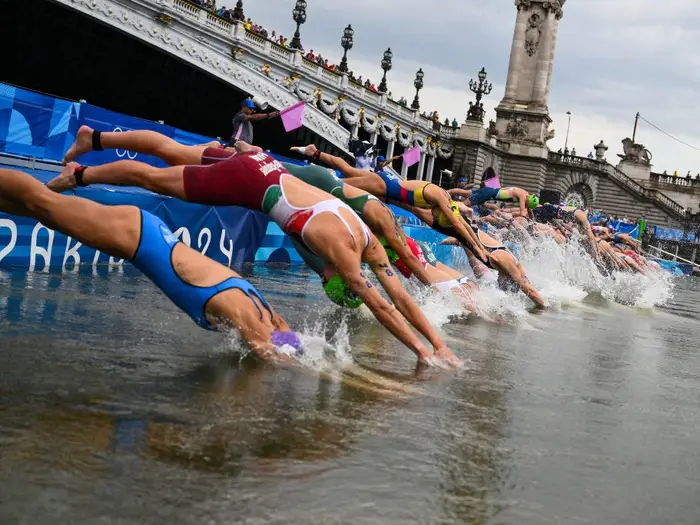 Olympians swam in the Seine after all. Some prepped with probiotics; others complained about the taste.