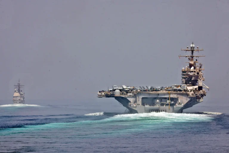 A US Navy carrier strike group equipped with F-35 stealth fighters is rushing to the Middle East along with a submarine packed with Tomahawk missiles