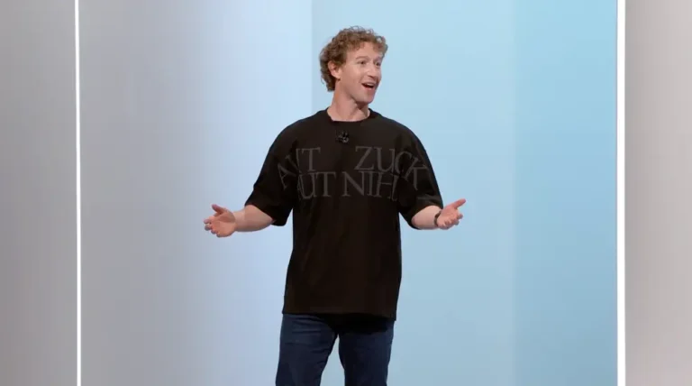 Mark Zuckerberg’s shirt says ‘All Zuck or All Nothing’ in Latin