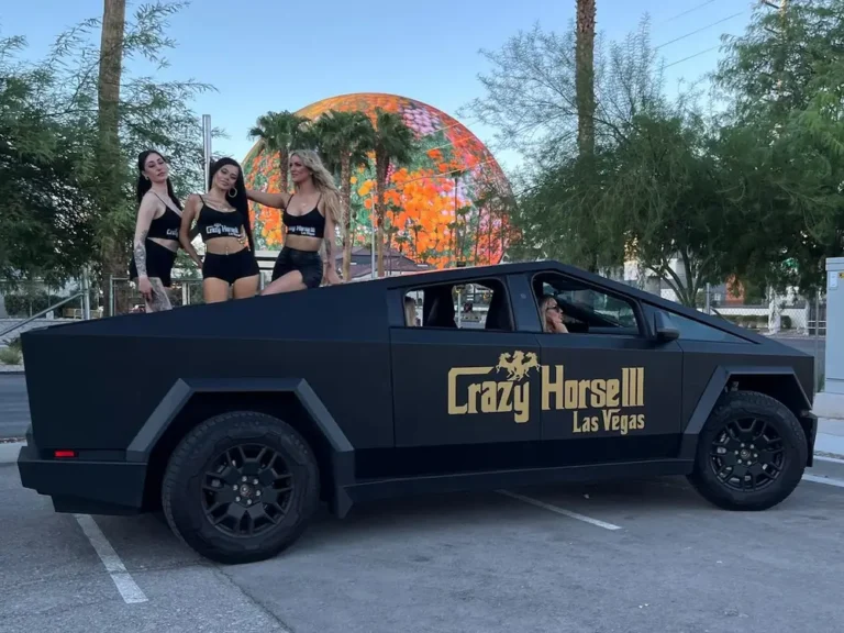 So, a Tesla Cybertruck outfitted with a stripper pole is driving around Vegas