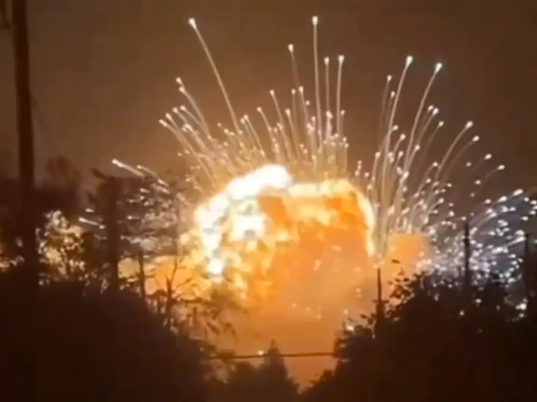 Video shows enormous explosion at Russian ammunition depot that Ukraine says housed munitions from North Korea