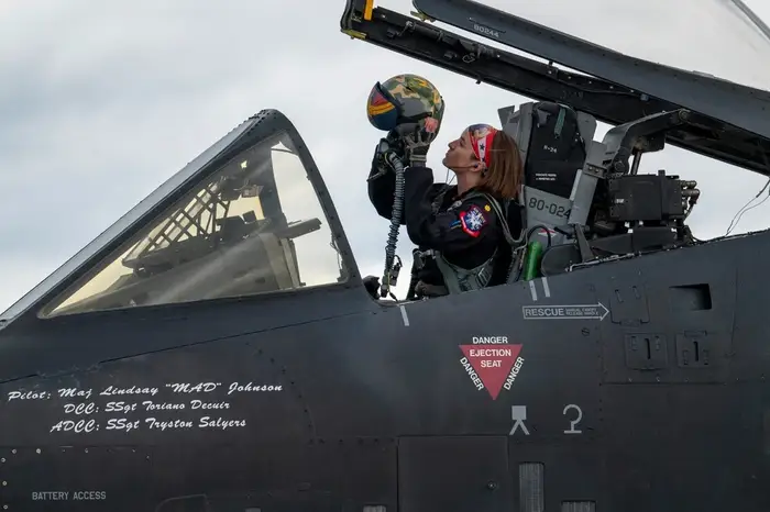 The first female commander of the Air Force’s A-10 demo team reflects on flying the Warthog on the eve of its retirement