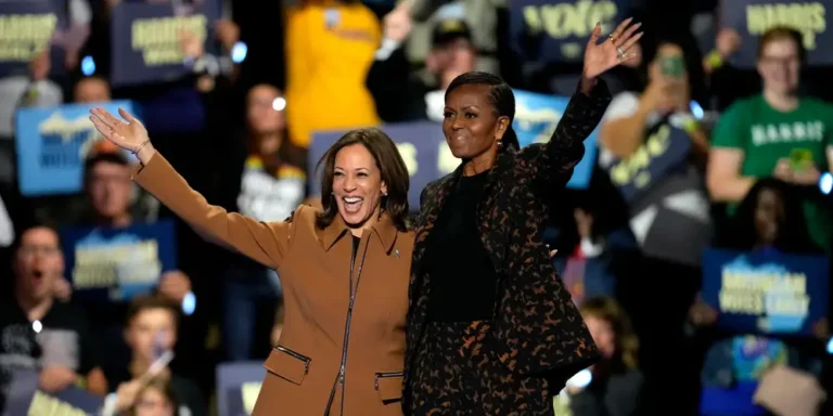 Michelle Obama, in first appearance on the Harris campaign trail, says the race is ‘too close for my liking’