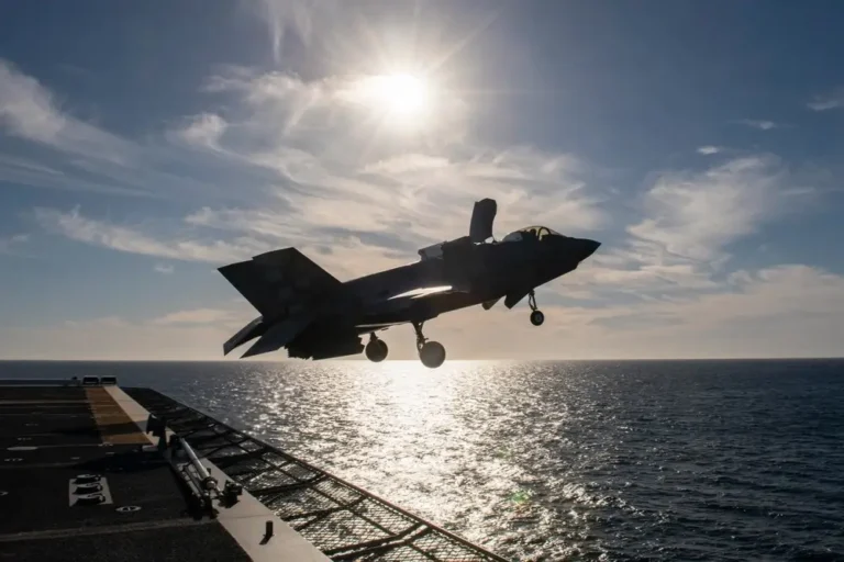 Striking images show the F-35 jump-jet’s first trials on a newly converted Japanese aircraft carrier