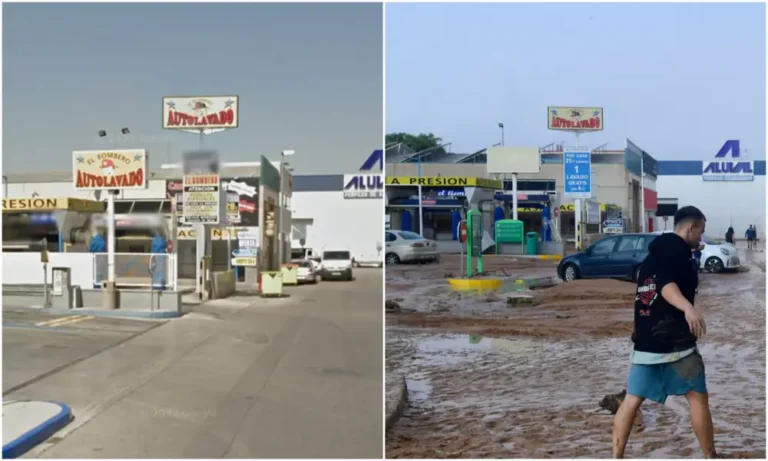 Shocking before and after photos show the devastation from flash floods in Spain