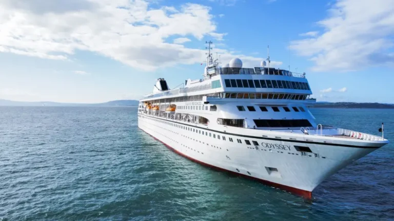 A residential cruise ship has a 4-year, round-the-world voyage to ‘escape’ politics