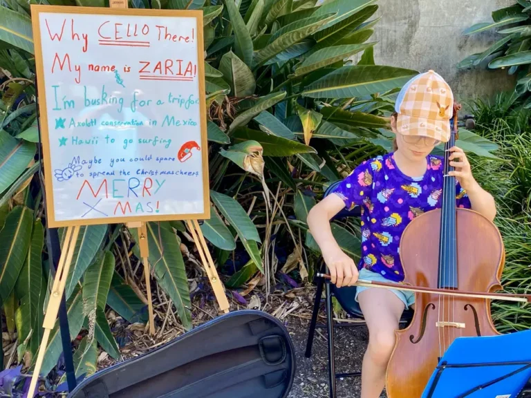 My husband and I paid for our kids’ music lessons. They made enough money as street performers to fund their dream trips.