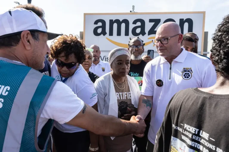 Some Amazon warehouse workers are striking. The company says it isn’t affecting holiday deliveries.