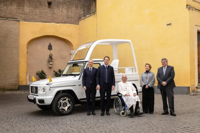 The Pope goes electric with a Mercedes-made popemobile EV