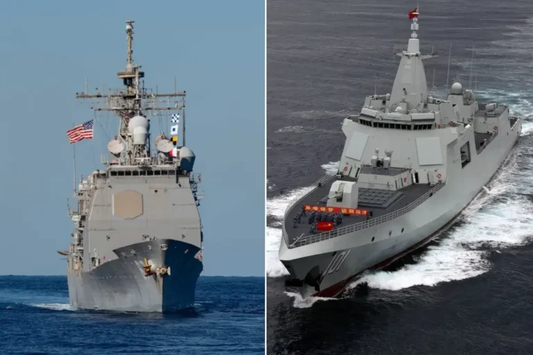 US vs. Chinese cruisers: China is building its top surface warship at breakneck speed, and it’s a match for its US rival