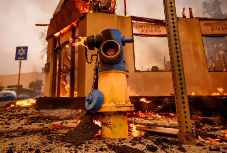 Why some fire hydrants in LA had no water to fight the fires