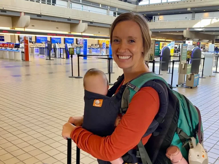 My baby screamed during a flight, and I broke all my parenting rules trying to soothe her. A stranger still told me I was a good mom.