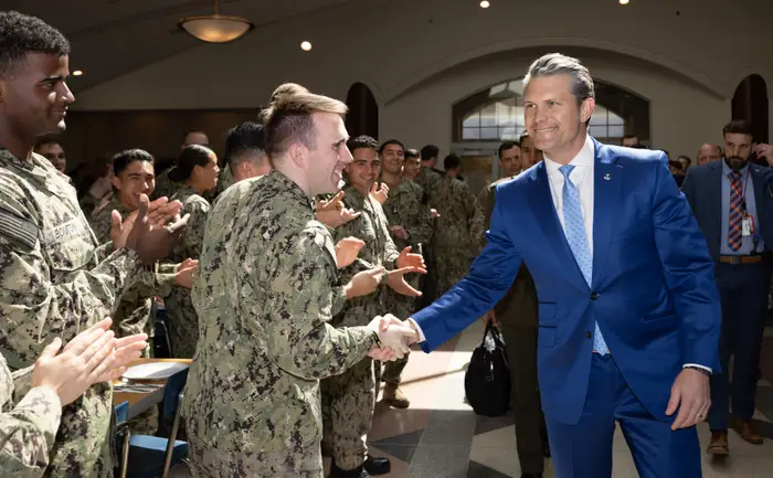 The Pentagon’s unusual new online hype man really wants to sell the idea that the troops love Pete Hegseth