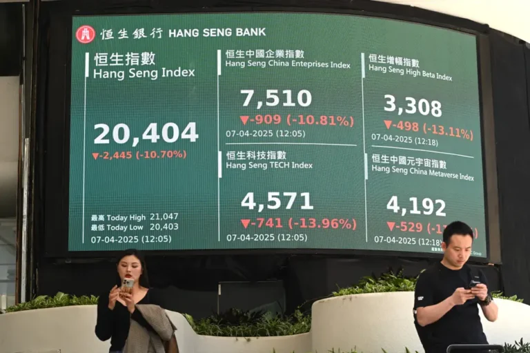 US stocks plunge for a 3rd day as Trump’s tariffs slam global markets