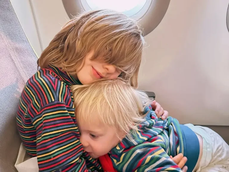 My baby hit his head in the airplane bathroom. I obsessed over his health for the entire trip.