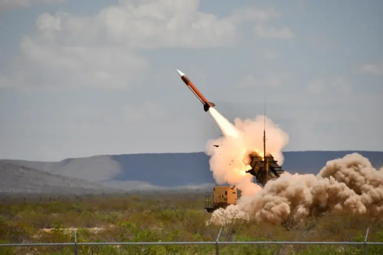 US military planes flew a Patriot air defense battalion out of the Pacific to the Middle East. It took over 70 flights, a commander says.