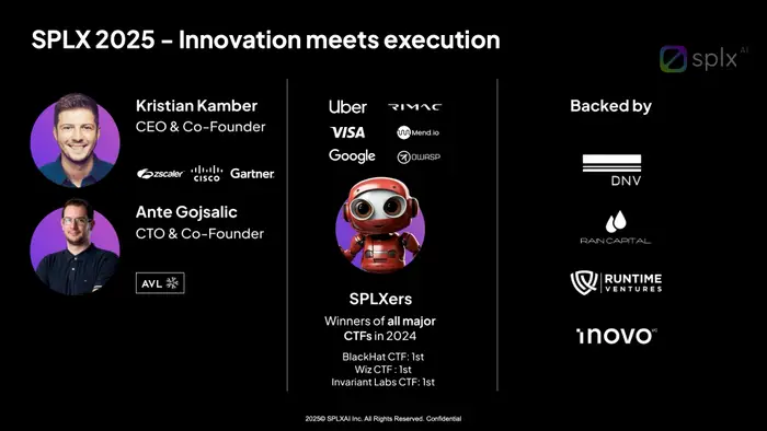 Security startup SplxAI raised $7 million to preemptively police AI. Here’s its pitch deck.
