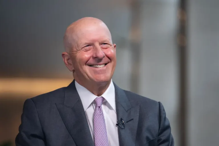 Goldman Sachs CEO David Solomon says he’s telling clients to ‘go slow’ and wait for clarity on tariffs