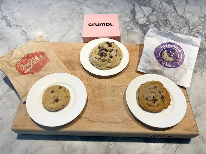 We tried chocolate chip cookies from Crumbl, Insomnia, and Mrs. Fields. They were all good, but one was the clear winner.