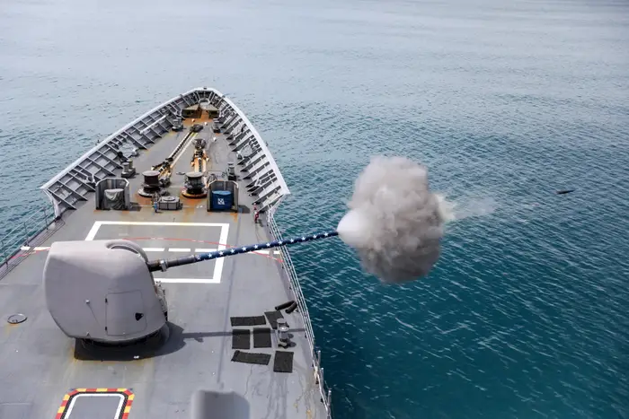 NATO warships in the Red Sea fight are proving that deck guns can fight a drone war