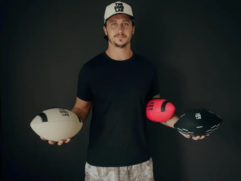 A former NFL player turned a football side project into a business with around $850,000 in sales in under a year