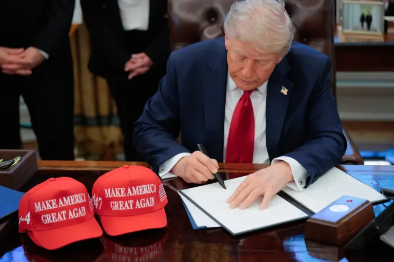 White House press secretary says Trump is ‘trolling’ about a 3rd term but notes $50 ‘Trump 2028’ hats are ‘flying off the shelves’