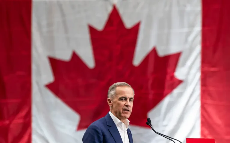 Mark Carney, the former Goldman Sachs banker who lashed out against Trump and tariffs, wins in Canada