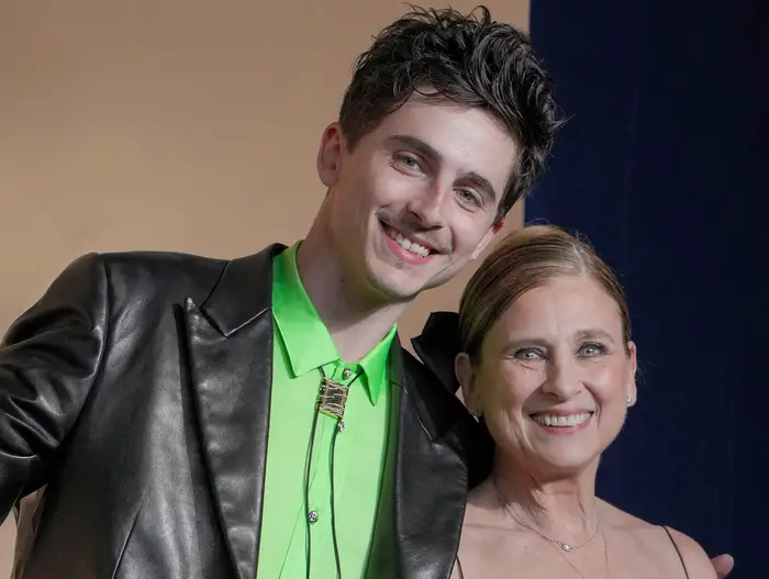 Timothee Chalamet’s mom dishes on the perks, the paparazzi, and parenting a superstar