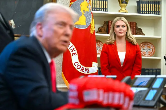 ‘MAGA red’ and hidden linings: A designer reveals the secrets of Karoline Leavitt’s White House fashion
