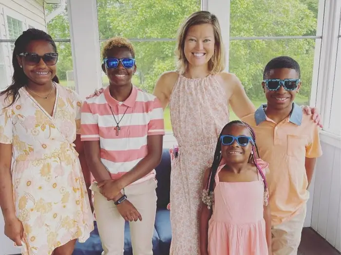 My husband and I adopted 4 kids. For Mother’s Day, we make sure to honor all of their moms.