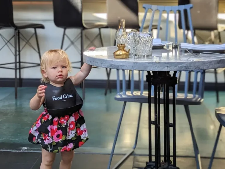 I’m a restaurant reviewer and single mom. I bring my toddler to fancy restaurants to help me review them.