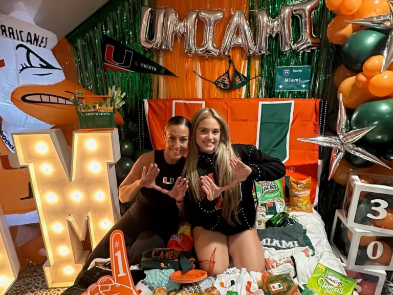 I spent about $2,000 on a bed party to reveal my daughter’s college decision. It was extra, but completely worth it.