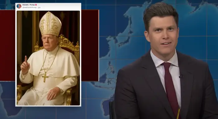 ‘SNL’ roasts Trump for posting an AI image of himself as the pope