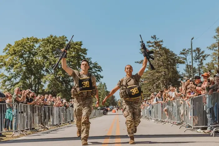 1st Lt. Gabrielle White is the first woman to finish the Best Ranger Competition. See what she endured in the grueling 3-day event.