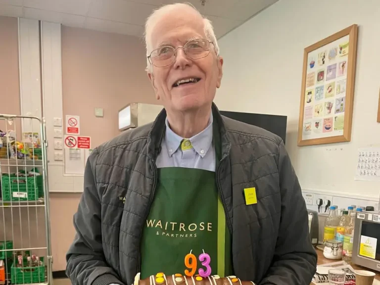 Meet the 93-year-old grocery store worker who loves his job — and has no plans to stop