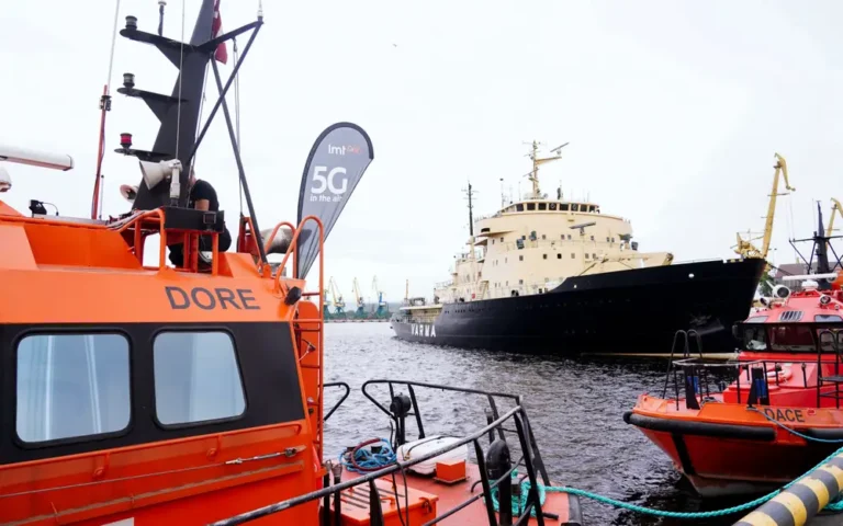 A busy port’s new 5G network can help cargo ships 100 miles away stay connected to the mainland