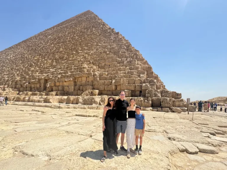 I take my kids out of school to travel. Their teachers don’t always like it, but they learn so much through seeing the world.