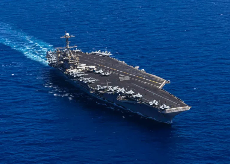 A US Navy aircraft carrier that lost 3 fighter jets to the Red Sea is sailing home