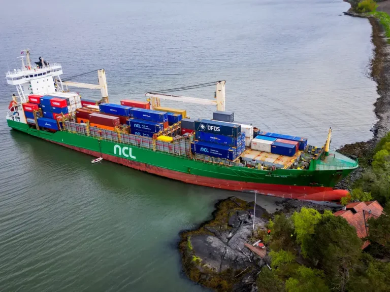 See the cargo ship that crashed right into a man’s backyard in Norway and came within feet of plowing into his house