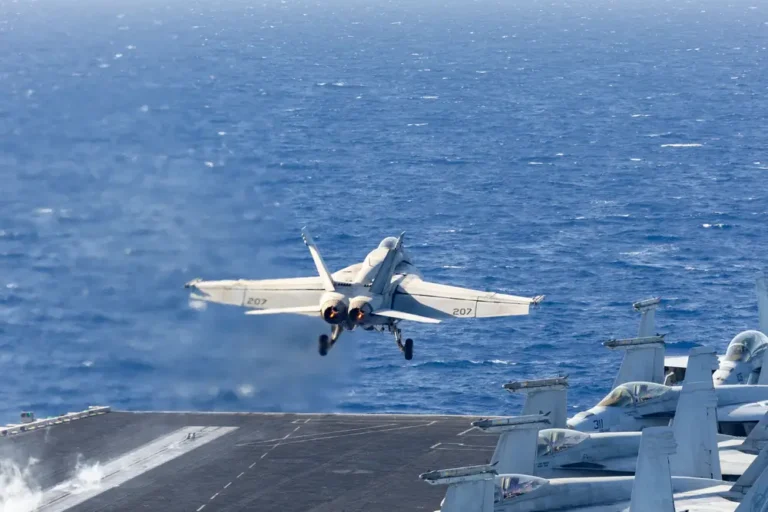 US Navy Super Hornets launched history’s ‘largest airstrike’ from an aircraft carrier — 125,000 pounds of munitions, admiral says